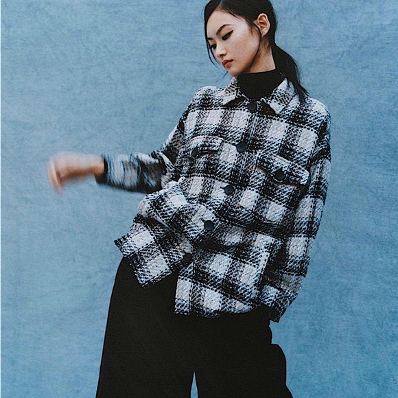 NWT ZARA Blogger Fav. Textured Overshirt - Picture 2 of 6